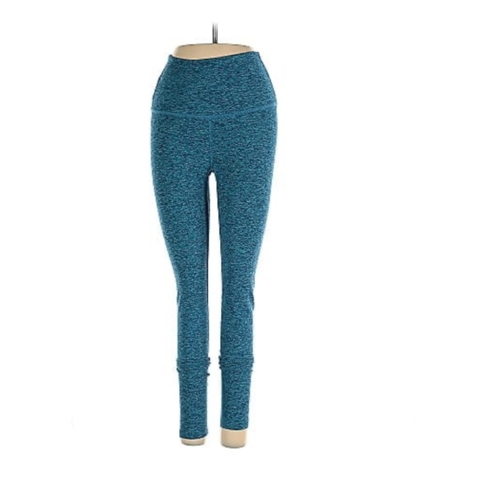 Beyond Yoga Caught in the Midi Leggings Peacock Blue‎ Heather XS